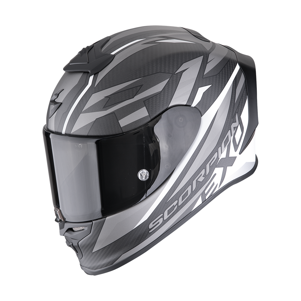 Scorpion EXO-R1 EVO Carbon Air Runner Negro Blanco Mate - vista 1
