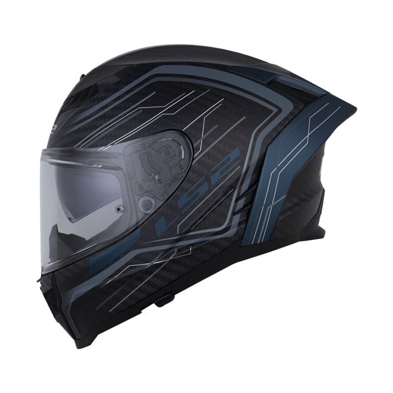 LS2 FF807 Dragon Subic Azul Negro Mate - vista 1