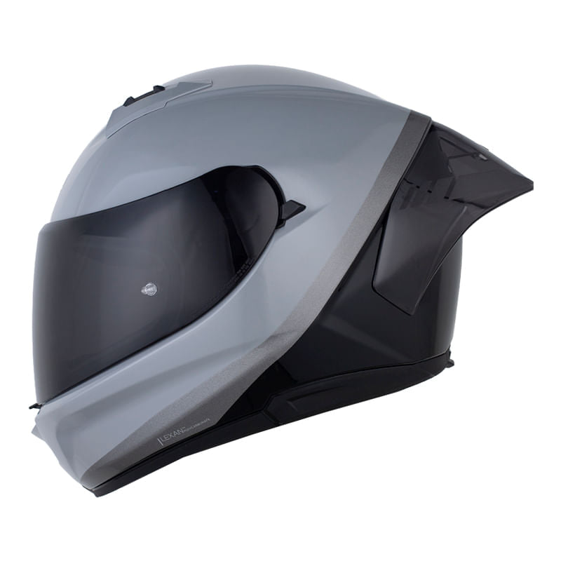 Nolan N60-6 Sport Verniciatur Gris Negro Brillo - vista 3
