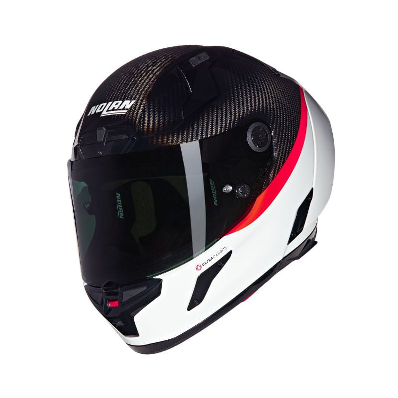 Nolan X-804 RS Ultra Carbon D.O.C. Negro Blanco Brillo - vista 2