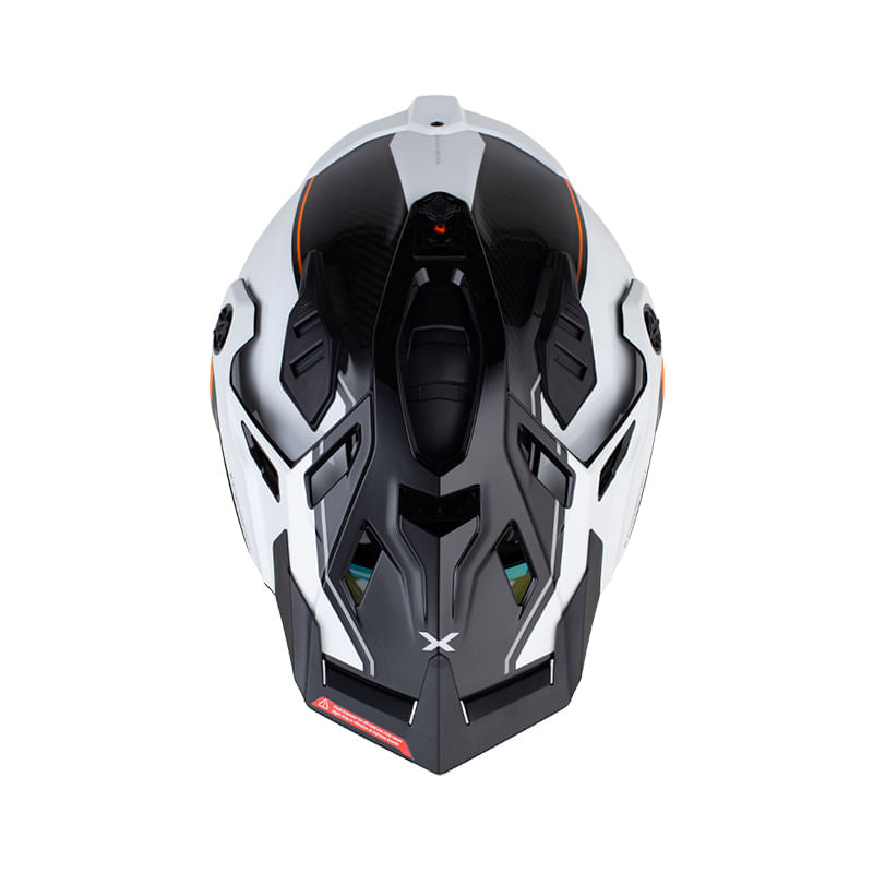 Nexx X.Rally Carbon Raid Blanco Naranja - vista 3