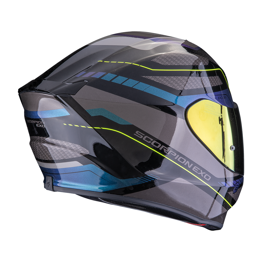 Scorpion EXO-391 Leo Negro Azul Brillo - vista 3