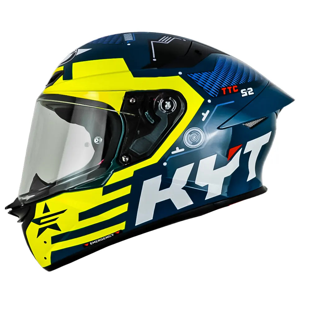 KYT TT-Revo Fuselage Amarillo Mate - vista 1