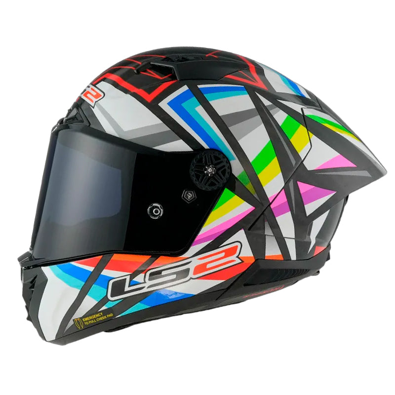 LS2 FF805 Thunder GP Aero Flash Blanco - vista 1