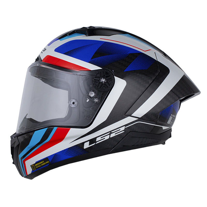 LS2 FF805 Thunder GP Aero Raute Azul Rojo - vista 1