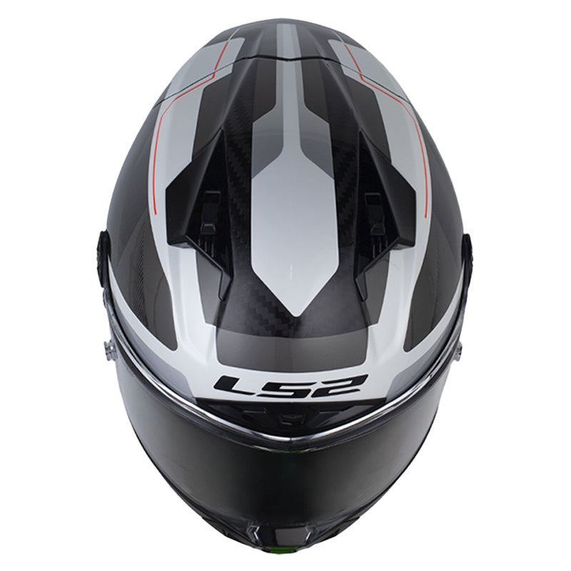 LS2 FF805 Thunder GP Aero Raute Blanco Gris - vista 2