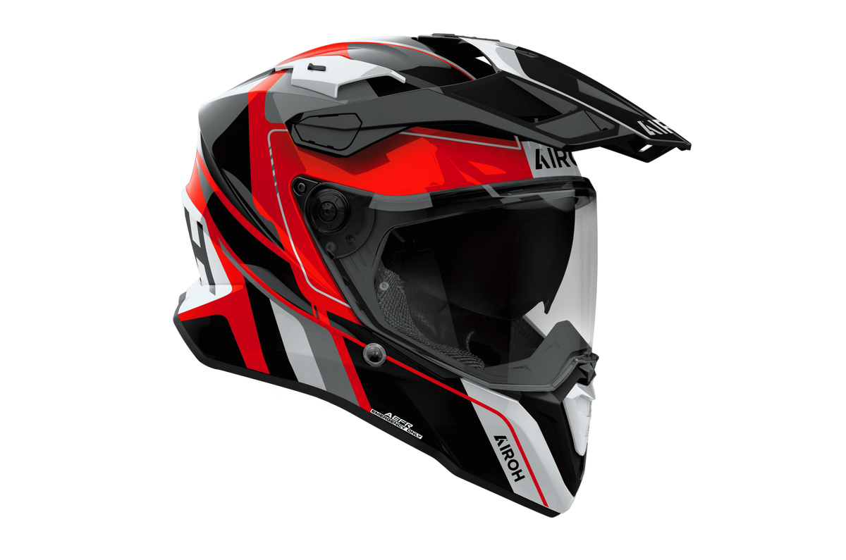 Airoh Commander 2 Skip Rojo Negro Brillo - vista 1
