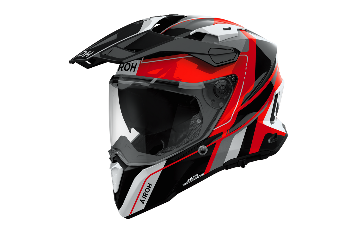 Airoh Commander 2 Skip Rojo Negro Brillo - vista 2