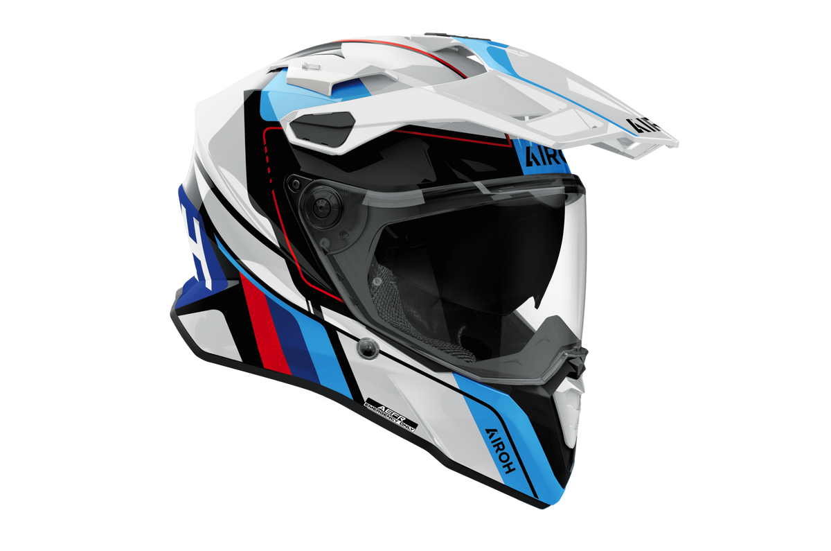 Airoh Commander 2 Skip Blanco Rojo Azul Brillo - vista 1