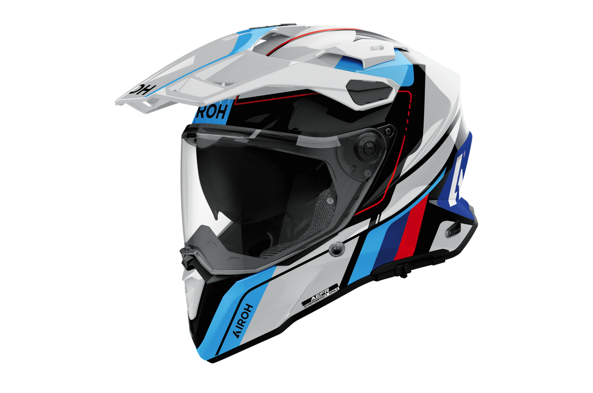 Airoh Commander 2 Skip Blanco Rojo Azul Brillo - vista 2