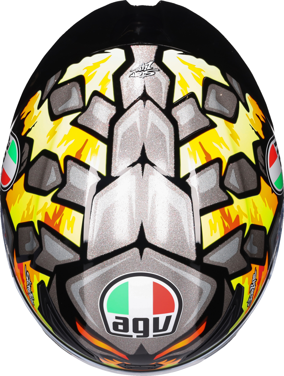 Casco AGV K1 S Bezzecchi 2023 Multicolor Brillo - vista 5