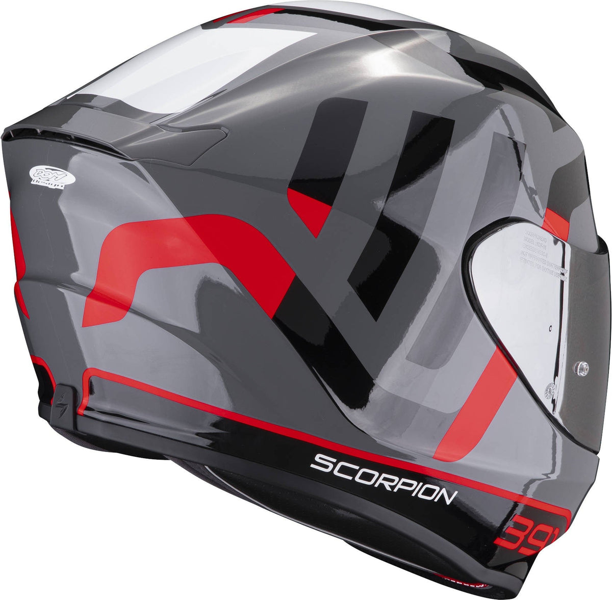 Scorpion EXO-391 Arok Negro Rojo Brillo - vista 3