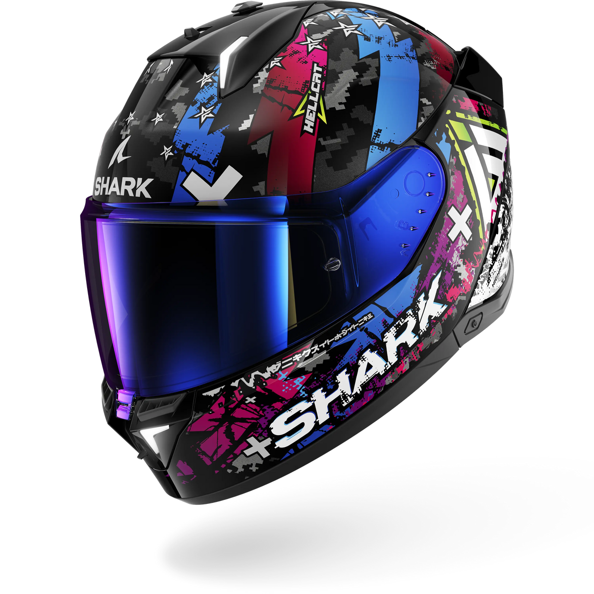 Shark Skwal i3 Hellcat Negro Azul Brillo - vista 1
