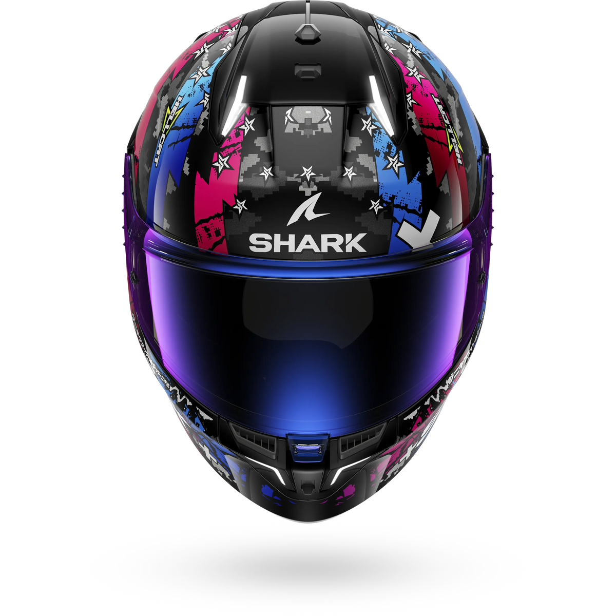 Shark Skwal i3 Hellcat Negro Azul Brillo - vista 3