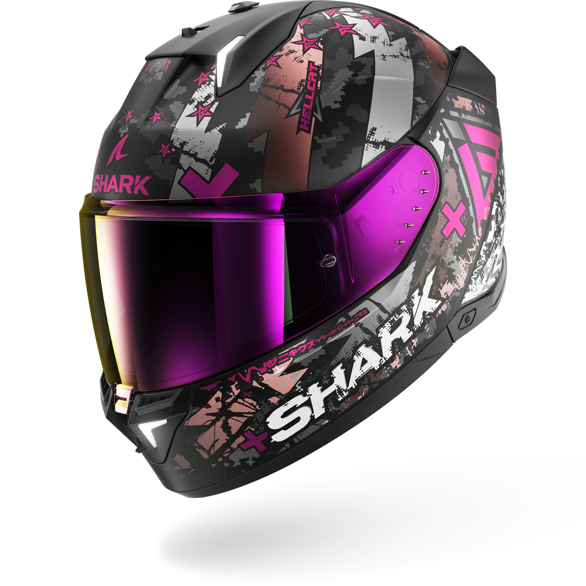 Shark Skwal i3 Hellcat Negro Gris Rosado - vista 1