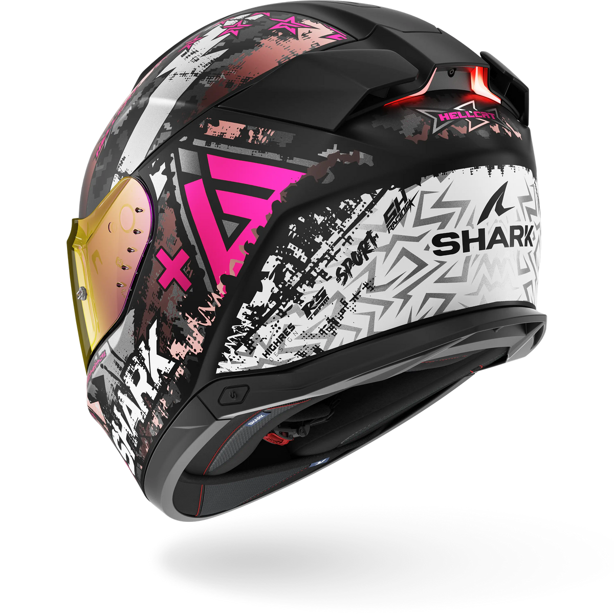 Shark Skwal i3 Hellcat Negro Gris Rosado - vista 2