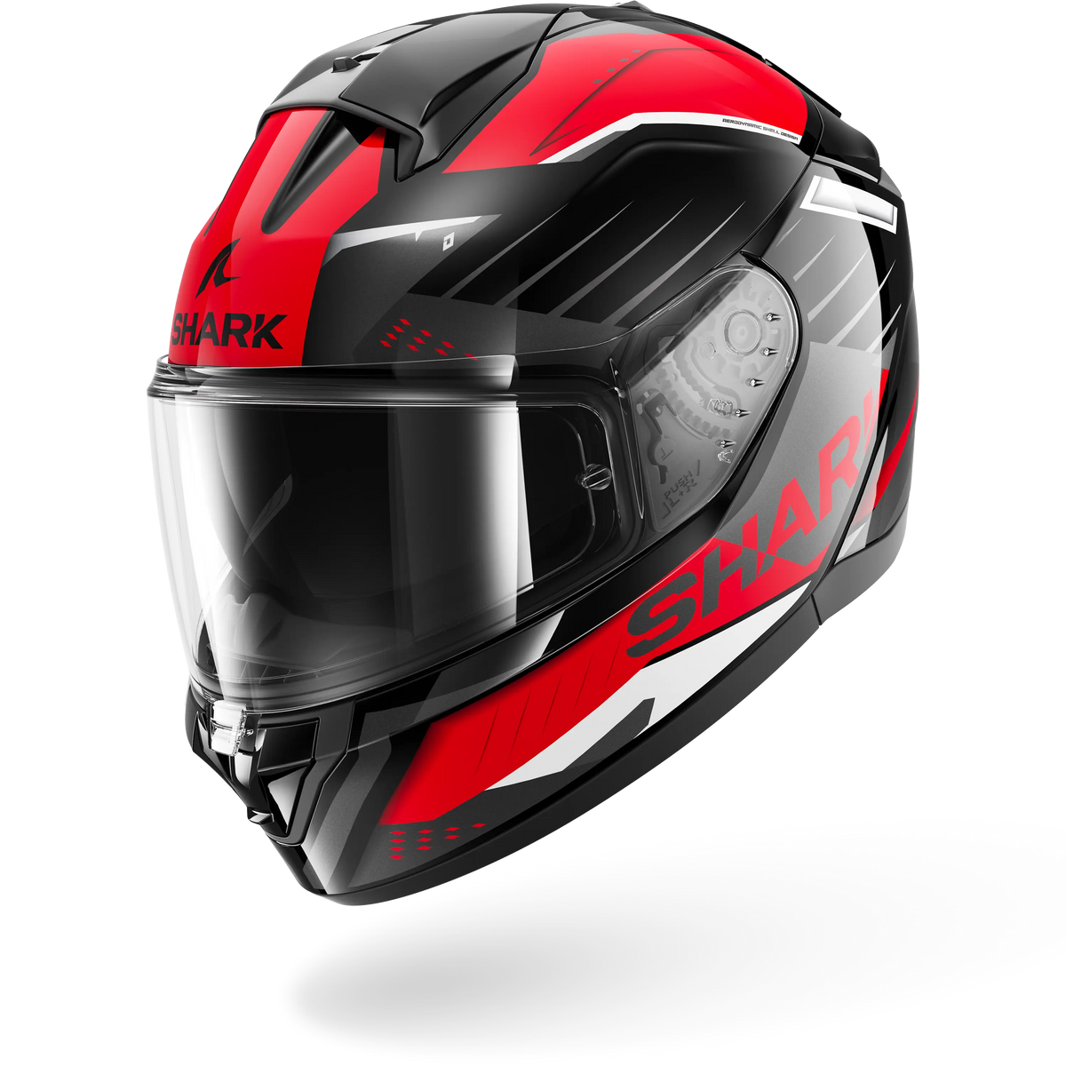 Shark Ridill 2 Bersek Negro Rojo Blanco Brillo - vista 3