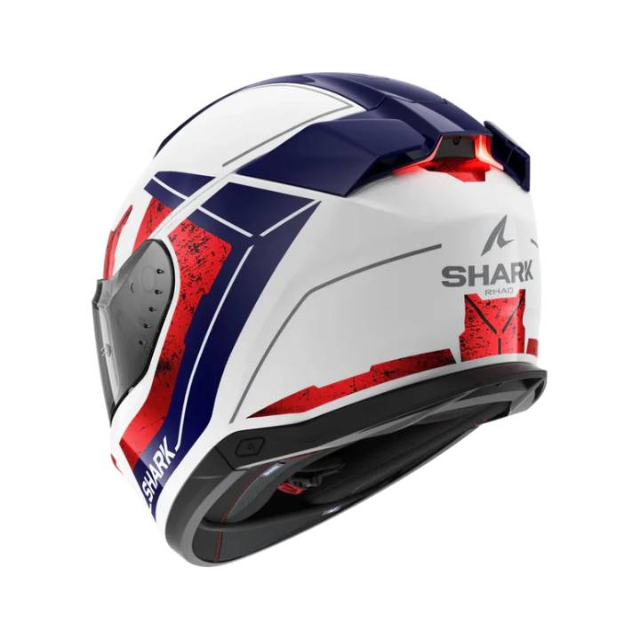 Shark Skwal i3 Rhad Blanco Rojo Azul Brillo - vista 3
