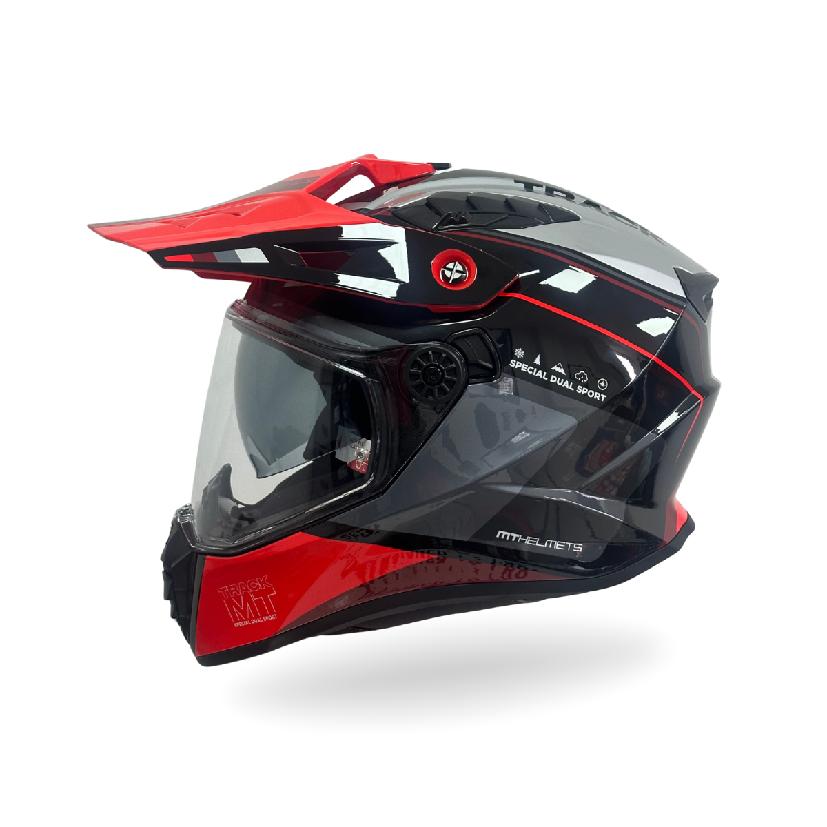MT Track SV Aries B5 Gris Rojo Brillo - vista 1