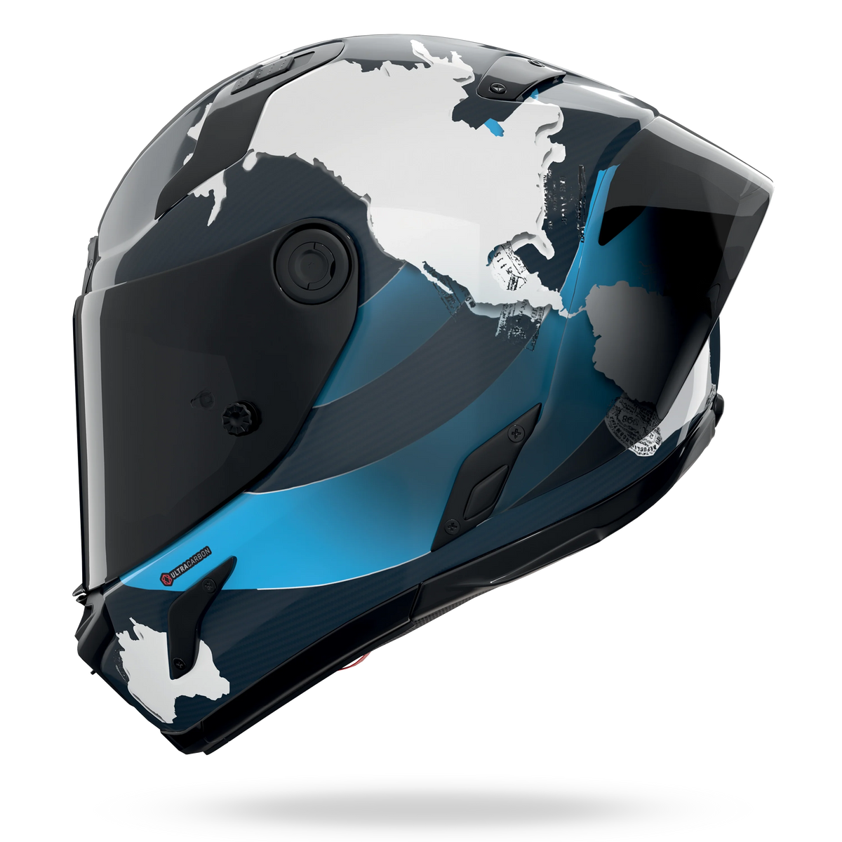 Nolan X-804 RS Ultra Carbon Carlos Checa 30 Aniversario Azul Blanco - vista 1