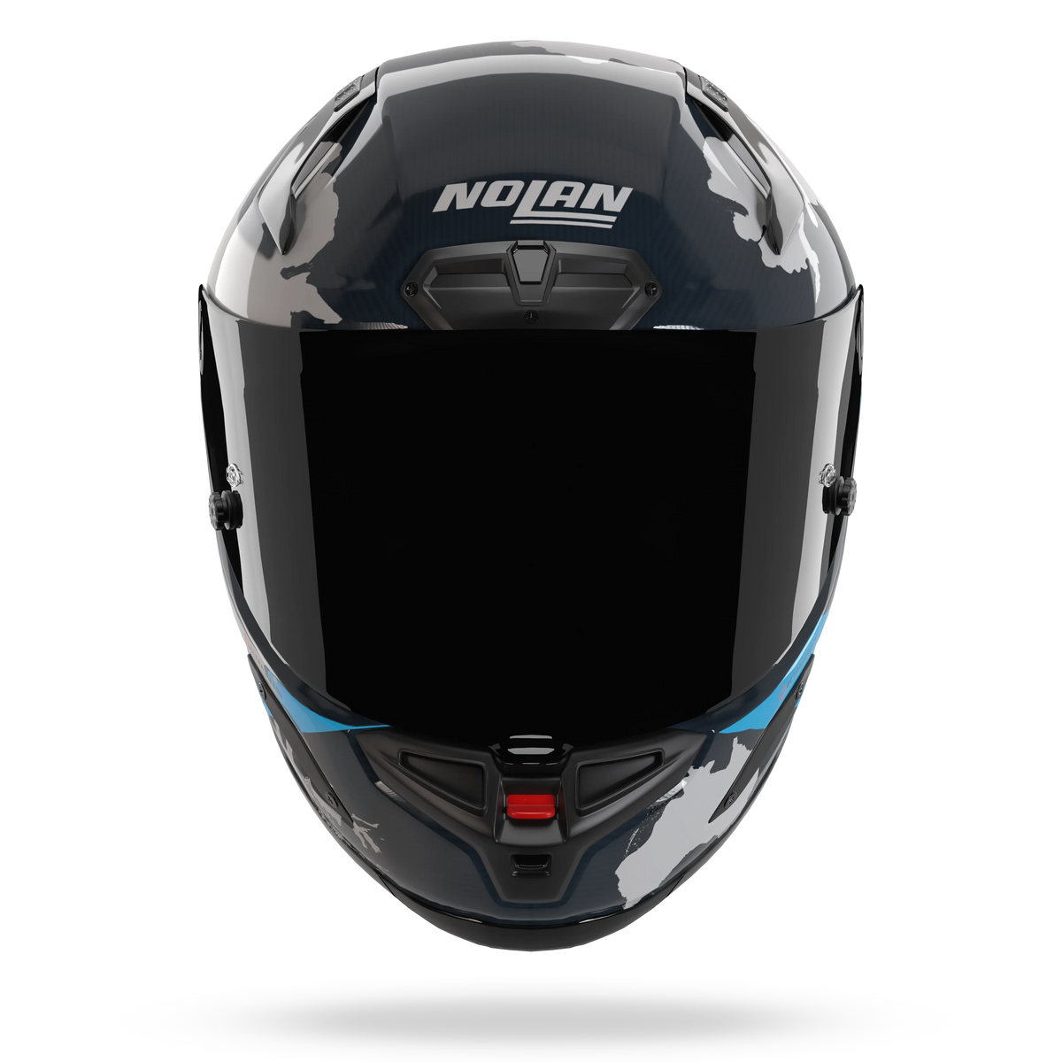 Nolan X-804 RS Ultra Carbon Carlos Checa 30 Aniversario Azul Blanco - vista 3