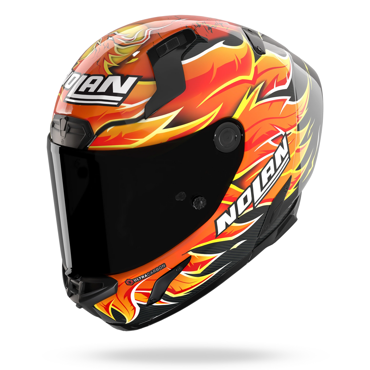 Nolan X-804 RS Ultra Carbon Iannone Negro Rojo Brillo - vista 2