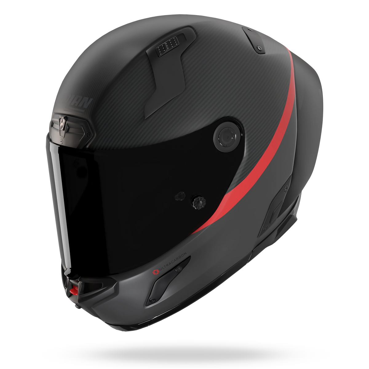 Nolan X-804 RS Ultra Carbon D.O.C. Negro Rojo Mate - vista 2