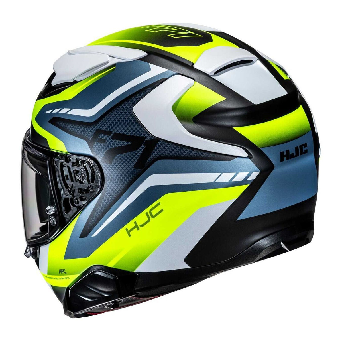 HJC F71 Bard MC5 Gris Blanco Brillo - vista 2