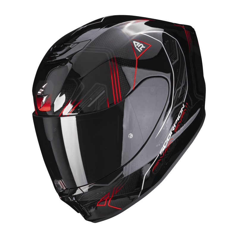 Scorpion EXO-391 Spada Negro Rojo Neón Brillo - vista 1