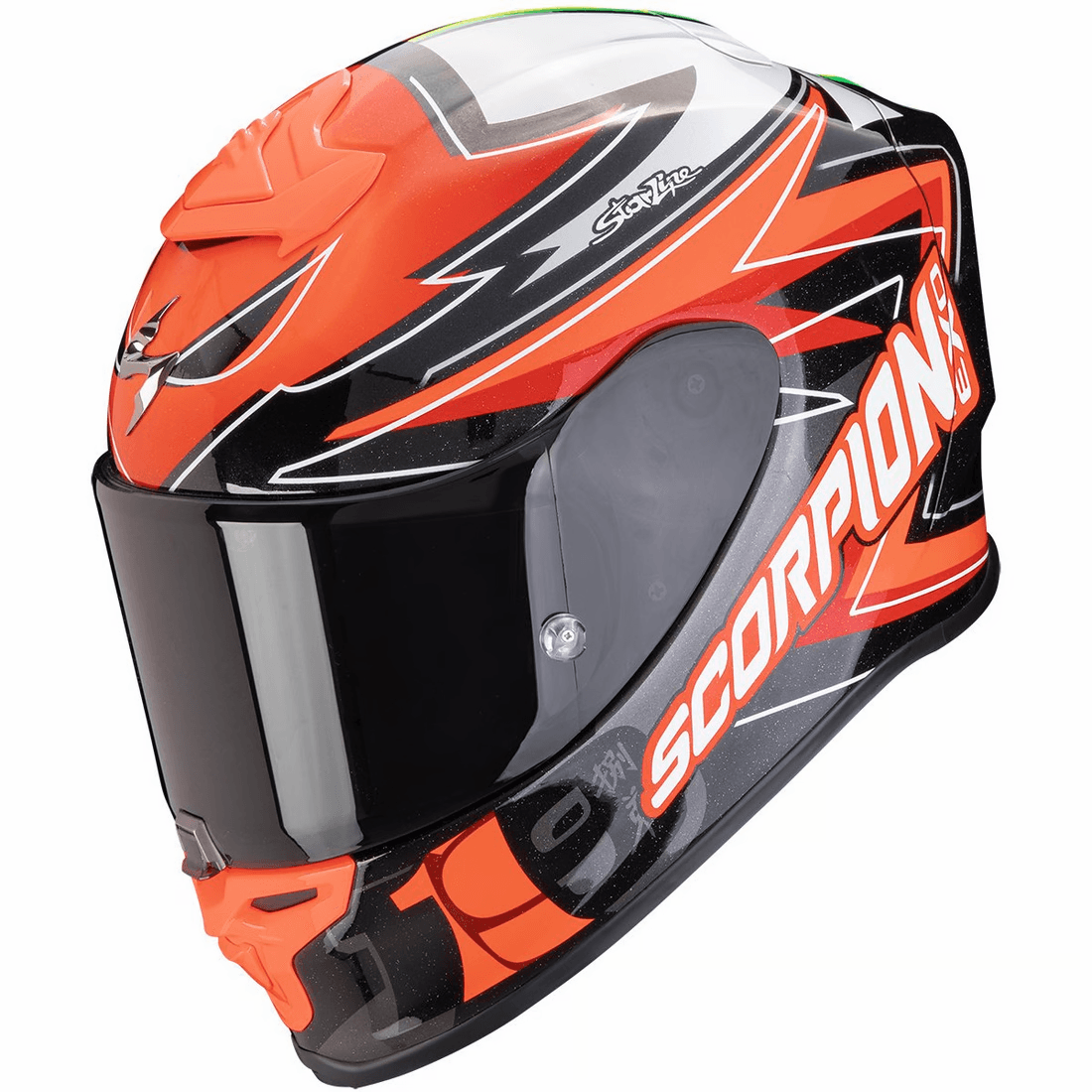 Scorpion EXO-R1 EVO Carbon Air Álvaro Bautista Naranja Brillo - vista 1