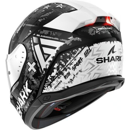 Shark Skwal i3 Hellcat Blanco Gris Brillo - vista 1