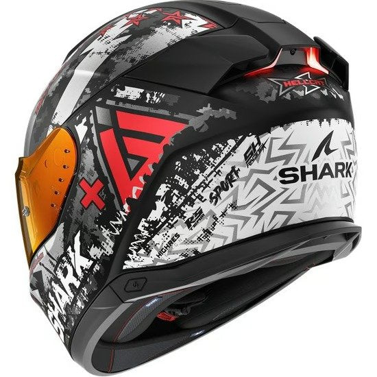 Shark Skwal i3 Hellcat Negro Gris Rojo Mate - vista 1