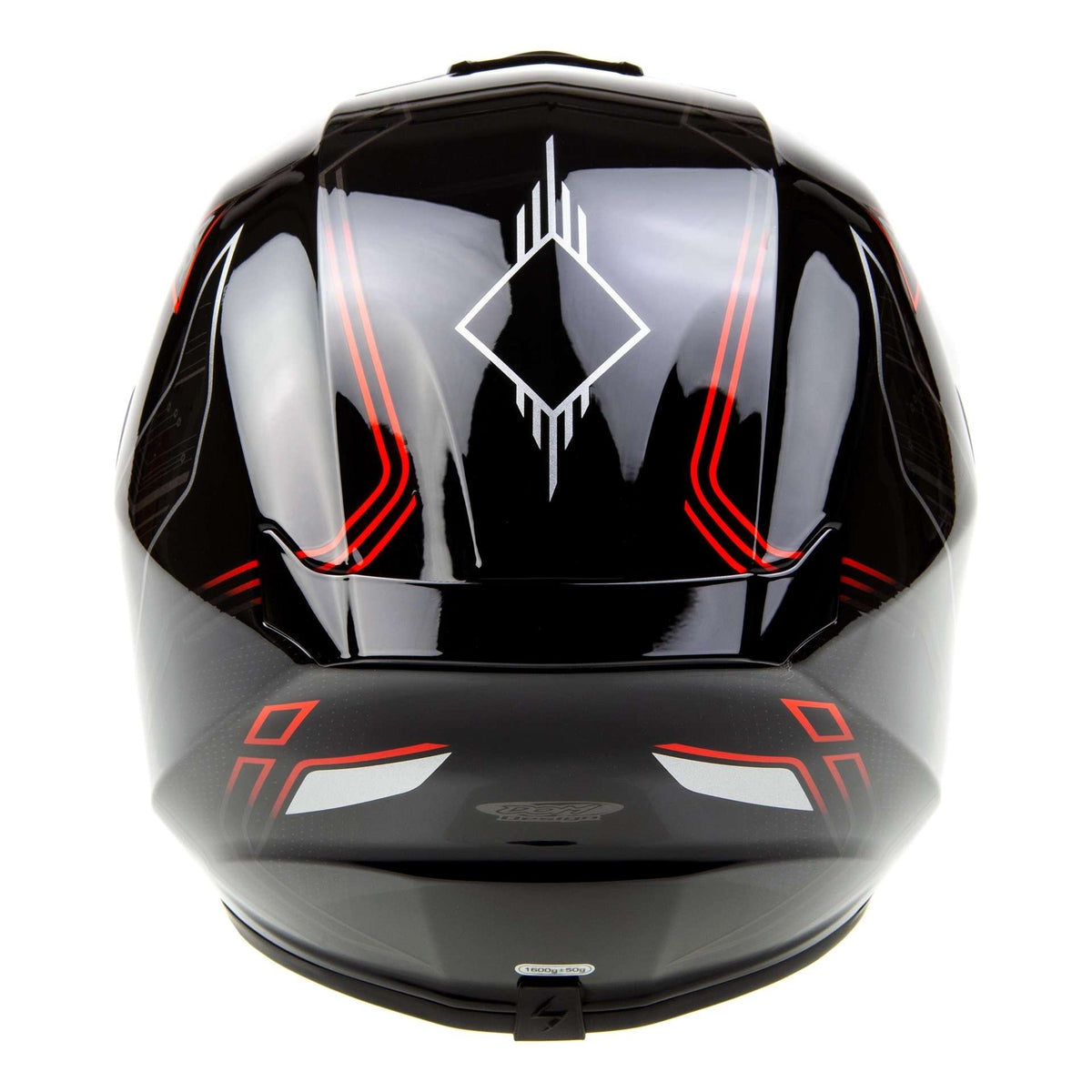 Scorpion EXO-391 Spada Negro Rojo Neón Brillo - vista 3