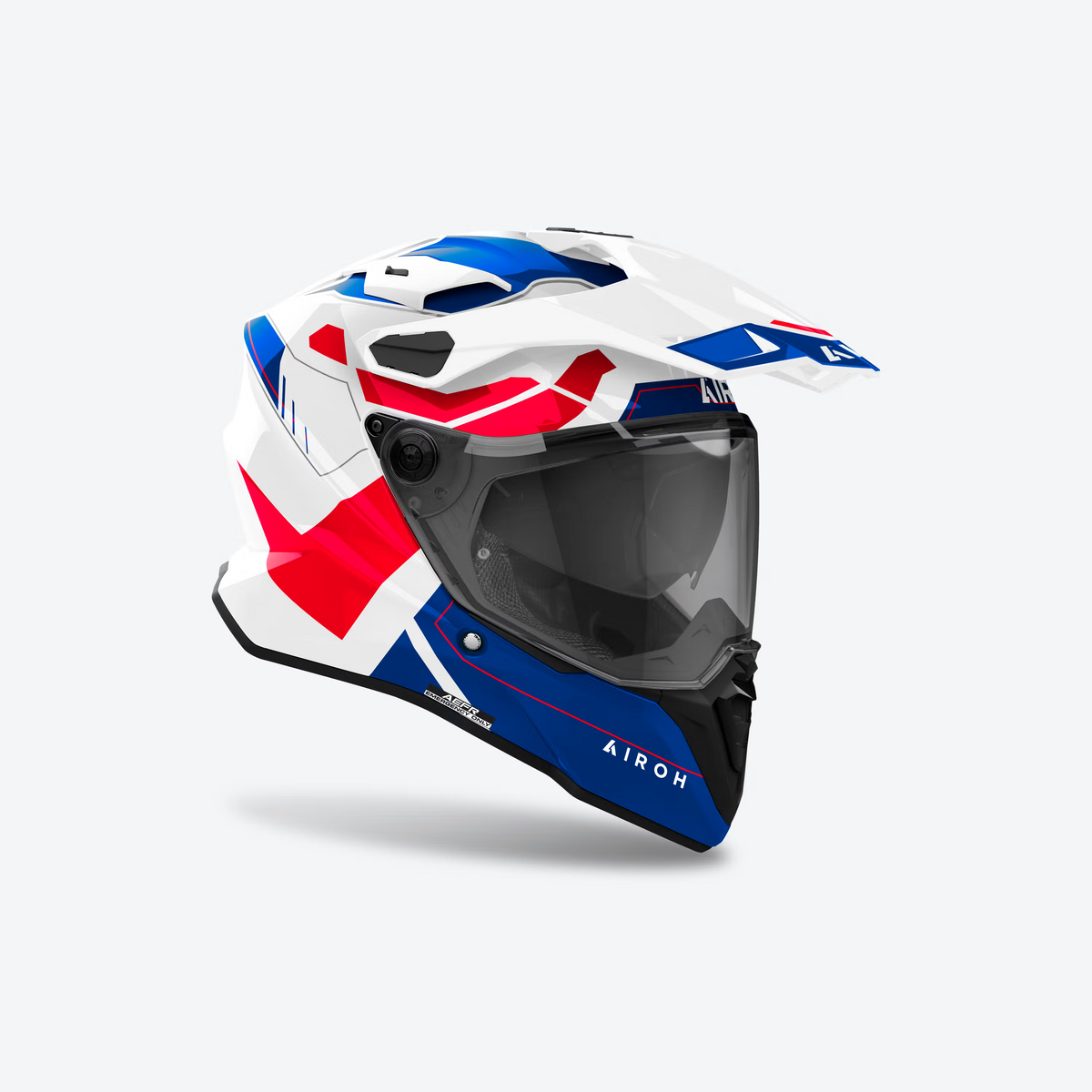 Airoh Commander 2 Reveal Blanco Azul Rojo Brillo - vista 2