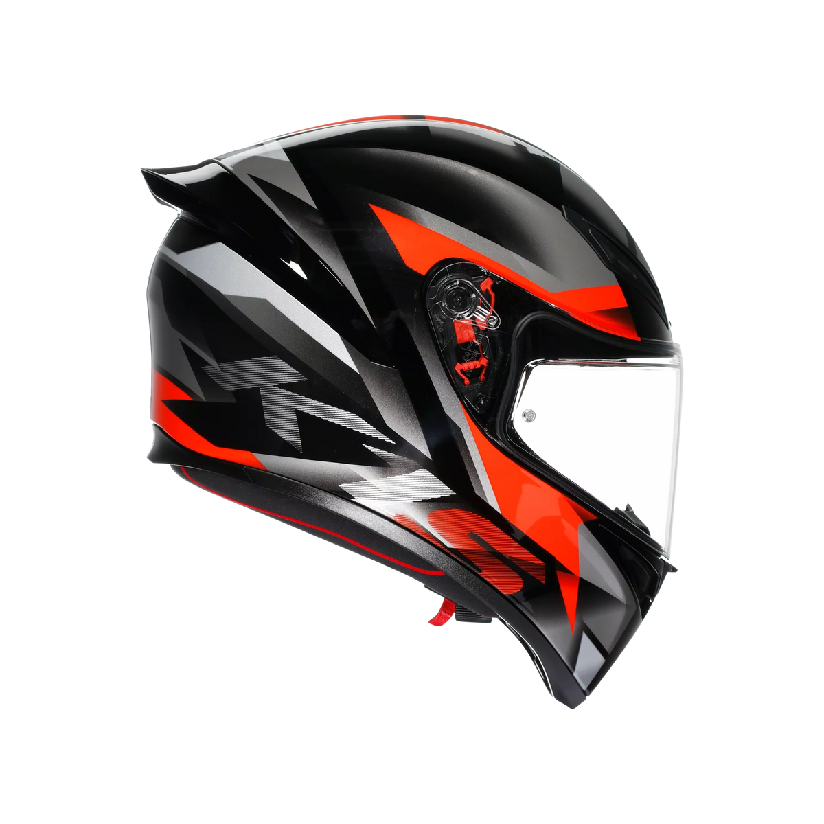 AGV K1 S Fastlap Gris Rojo Brillo - vista 3