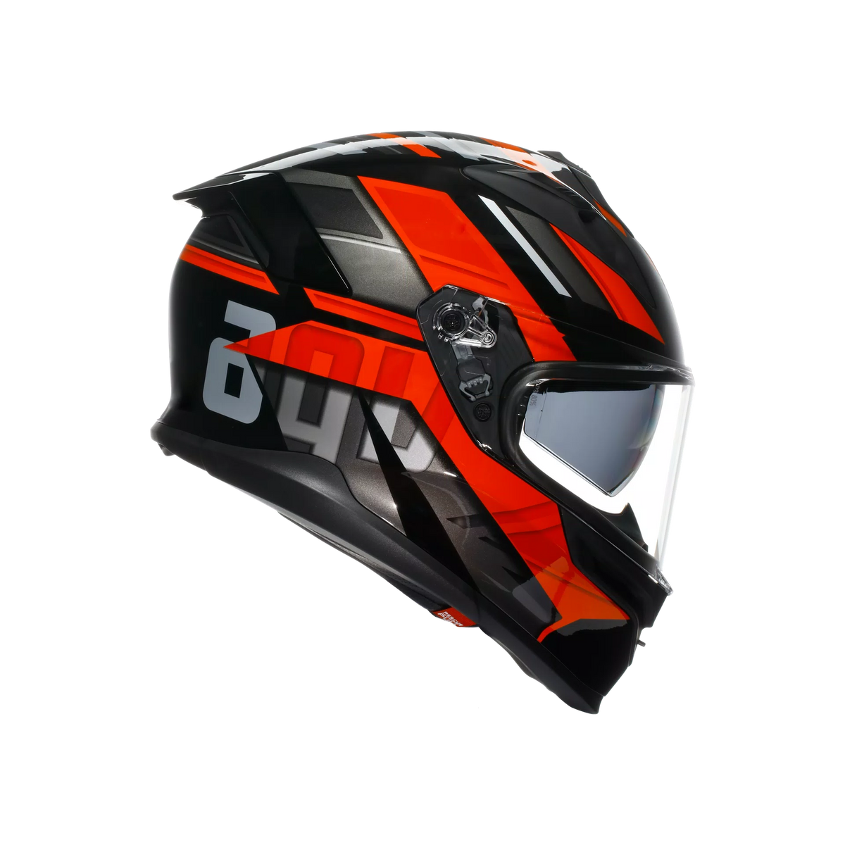 AGV K7 Taurax Negro Rojo - vista 3