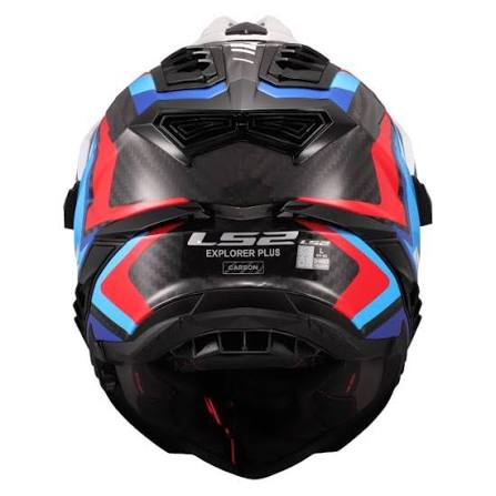 LS2 MX701 Explorer Carbon Frontier Blanco Azul - vista 2