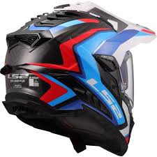 LS2 MX701 Explorer Carbon Frontier Blanco Azul - vista 3