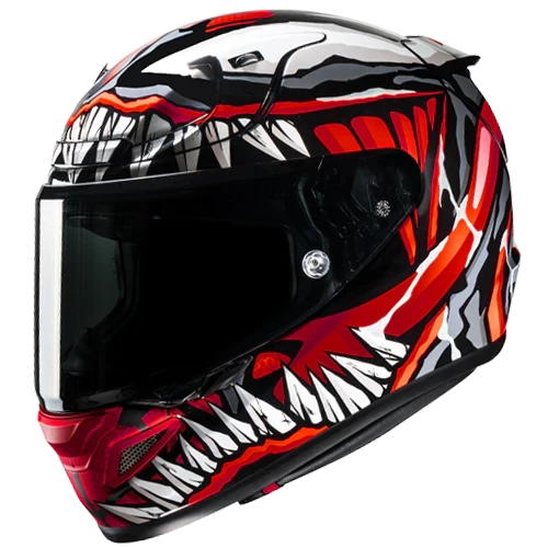 HJC RPHA 12 Maximized Venom MC1SF Rojo Brillo Mate - vista 1