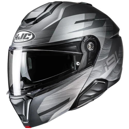 HJC i91 Dusk Gris Negro - vista 1