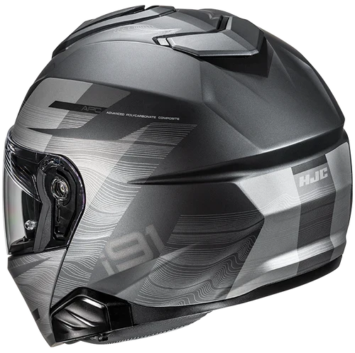 HJC i91 Dusk Gris Negro - vista 3