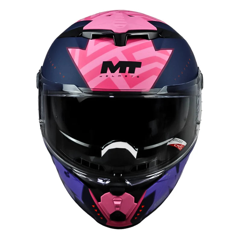 Casco MT Thunder 4 R SV Canvas C8 Gris Rosa Mate - vista 2