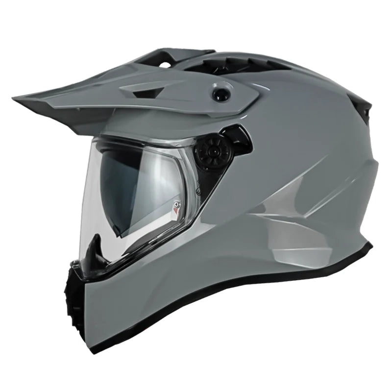 Casco MT Track SV Pure A12 Gris Brillo - vista 1