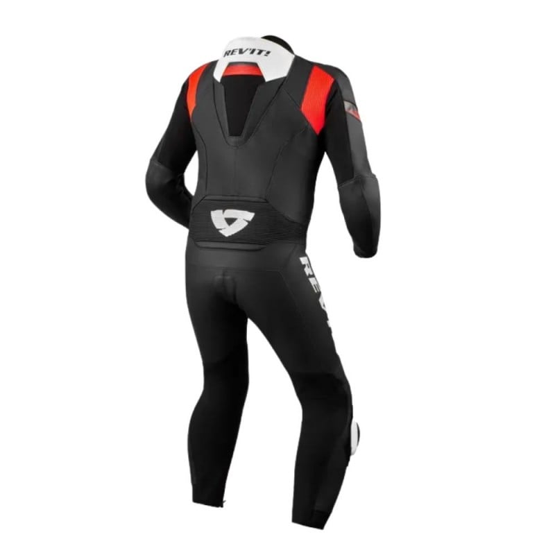 REV'IT! Argon 2 1 Pieza Negro Rojo Flúo - vista 2