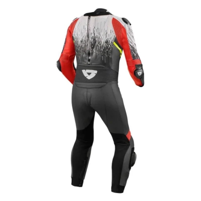REV'IT! Quantum 2 1 Pieza Blanco Rojo Flúo - vista 2