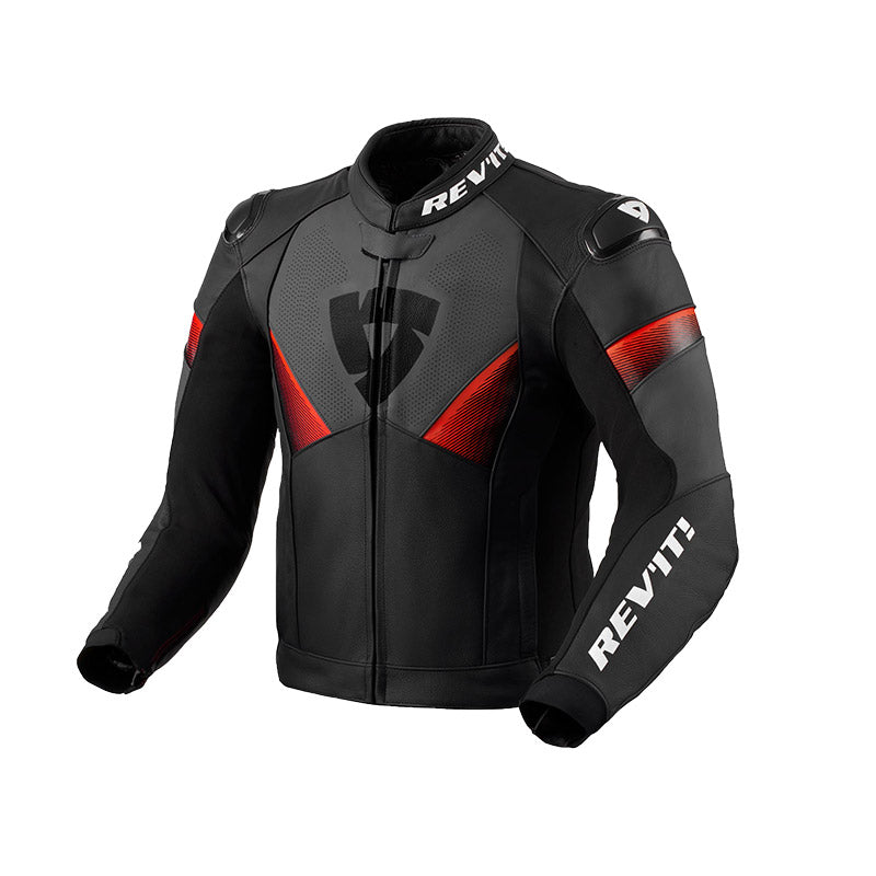REV'IT! Argon 2 Negro Rojo Neón - vista 1