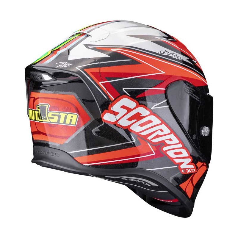 Scorpion EXO-R1 EVO Carbon Air Álvaro Bautista Naranja Brillo - vista 2